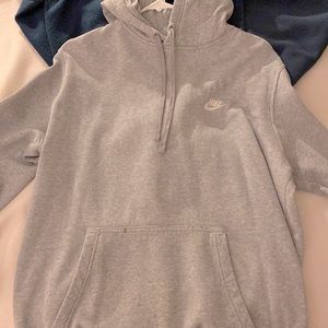Gray Nike hoodie